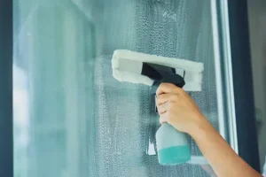 Only Wiping the Glass Once