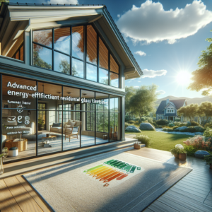Realistic glass installation with energy-efficient tinting for storefronts and homes.
