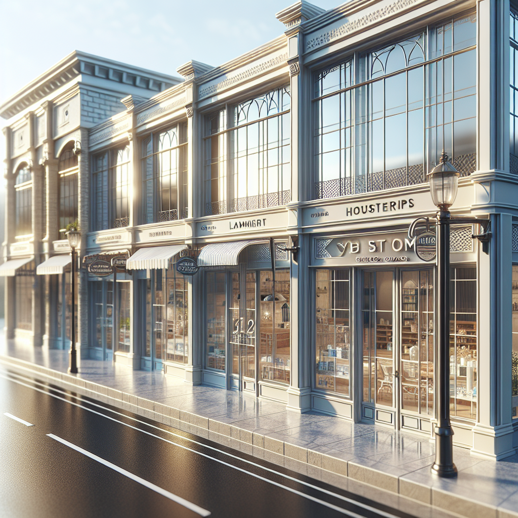 Photo-realistic glass installation with seamless silicone seams and aluminum frame, reflecting natural light in a modern storefront.
