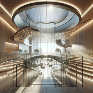 Stylish and durable glass handrail installation for vibrant 89144 Summerlin commercial spaces.