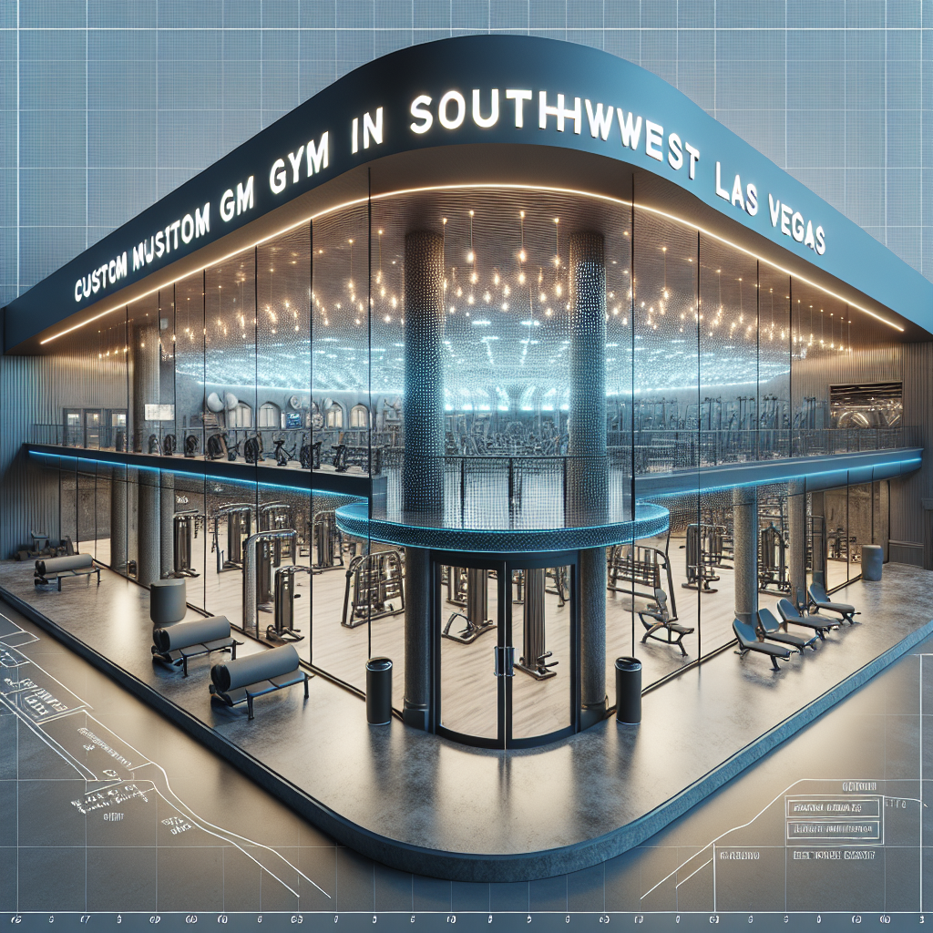 Photo-realistic gym mirror wall installation with heat-reflective coating in Southwest Las Vegas gym