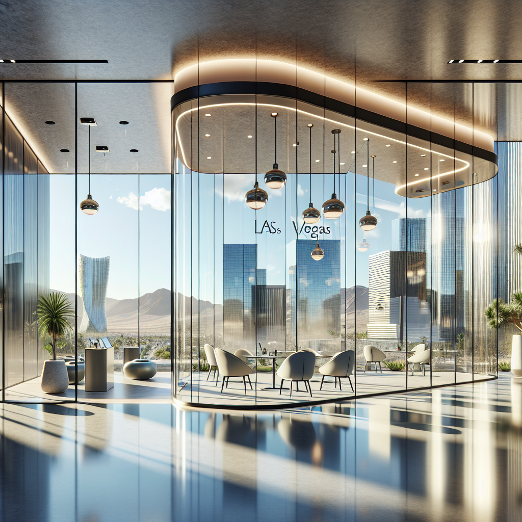 Photo-realistic glass installation in sleek aluminum frame with tempered glass for storefronts, gyms, or shower spaces.