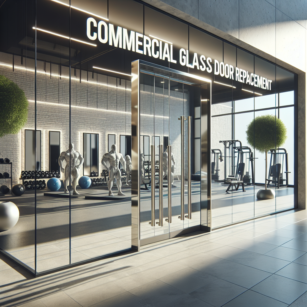 Photo-realistic glass business storefront installation with aluminum frame and clean silicone seams.