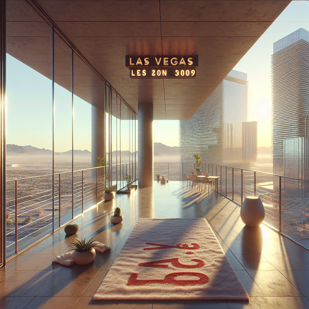 Photo-realistic tempered glass installation in a sleek, modern Las Vegas storefront with aluminum frame and seamless silicone seams.