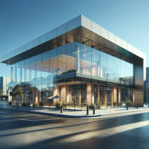 Photo-realistic impact-resistant glass storefront installation in East Las Vegas by Silver State Glass & Mirror.
