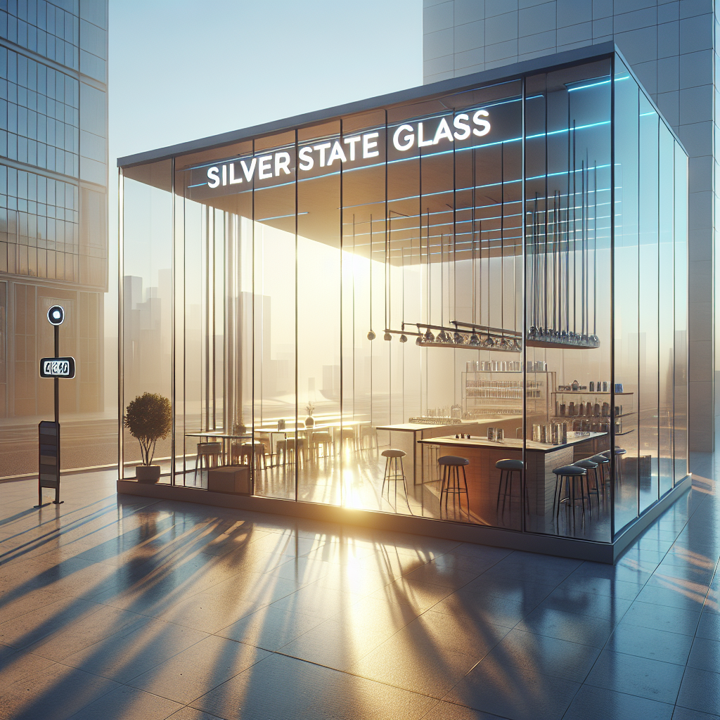 Meticulously installed tempered glass storefront with sleek aluminum frames and precise silicone seams reflects natural light in a gym setting.