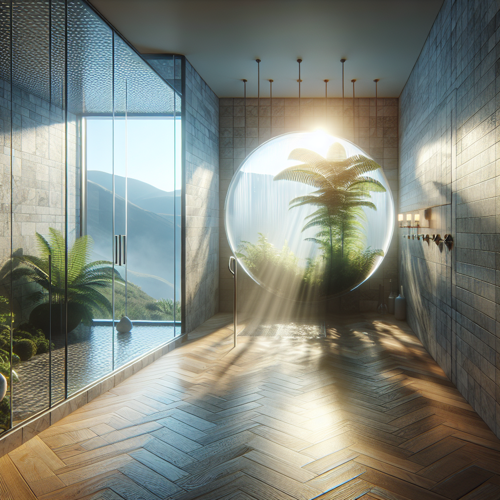 =Custom glass shower installation in Las Vegas, NV.