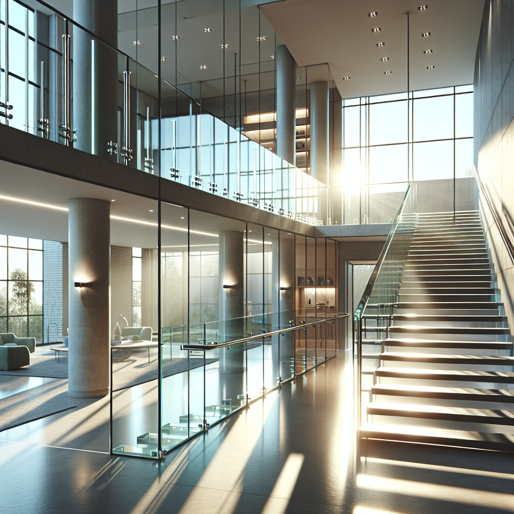 =Installing custom glass handrails for Las Vegas homes.