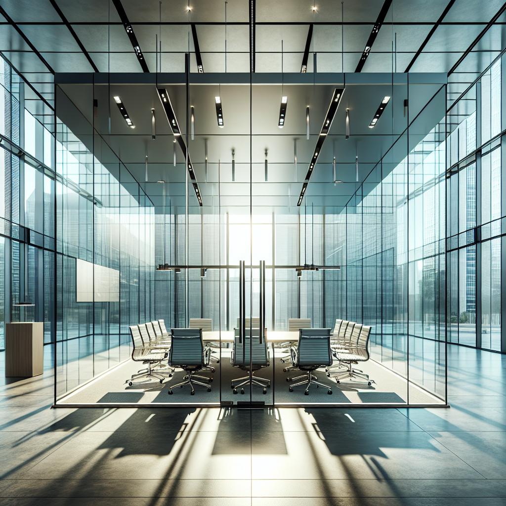 =Glass conference room installation, enhancing collaboration and professionalism in 89052.
