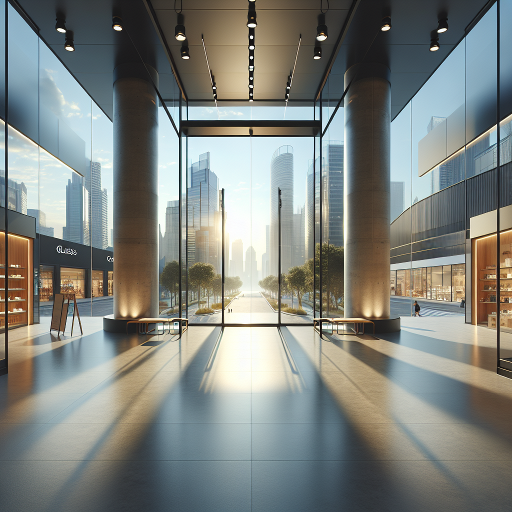 =Retail store glass door installation services in 89179 area.