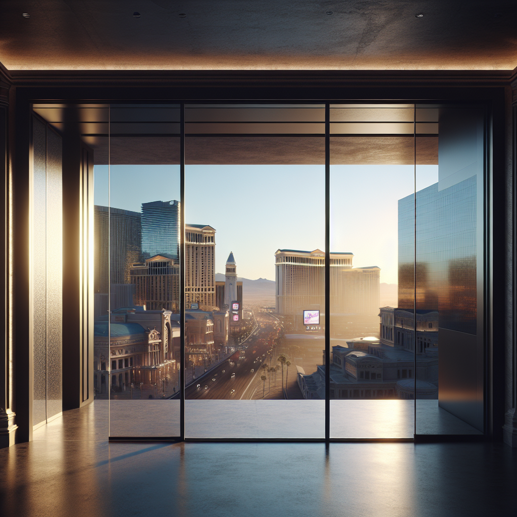 =Sliding glass door replacement, essential for Las Vegas climate and security.