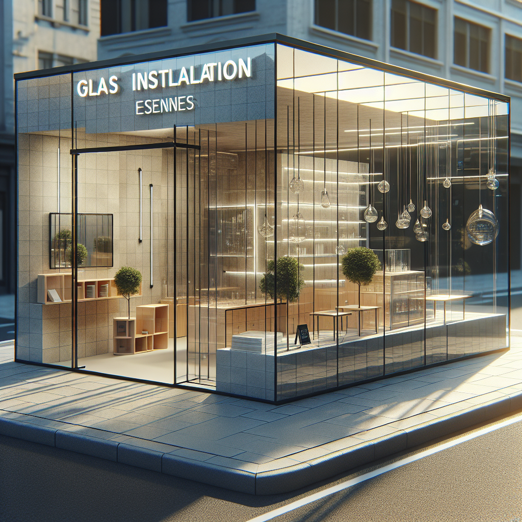 Photo-realistic glass installation with aluminum frame and silicone seams, perfect for storefronts, gyms, and showers.