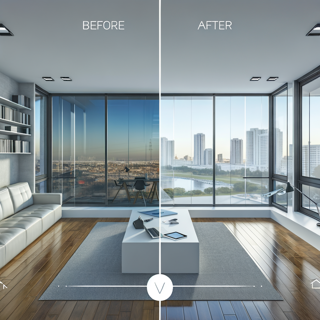 =Window with anti-shatter film and privacy tint
