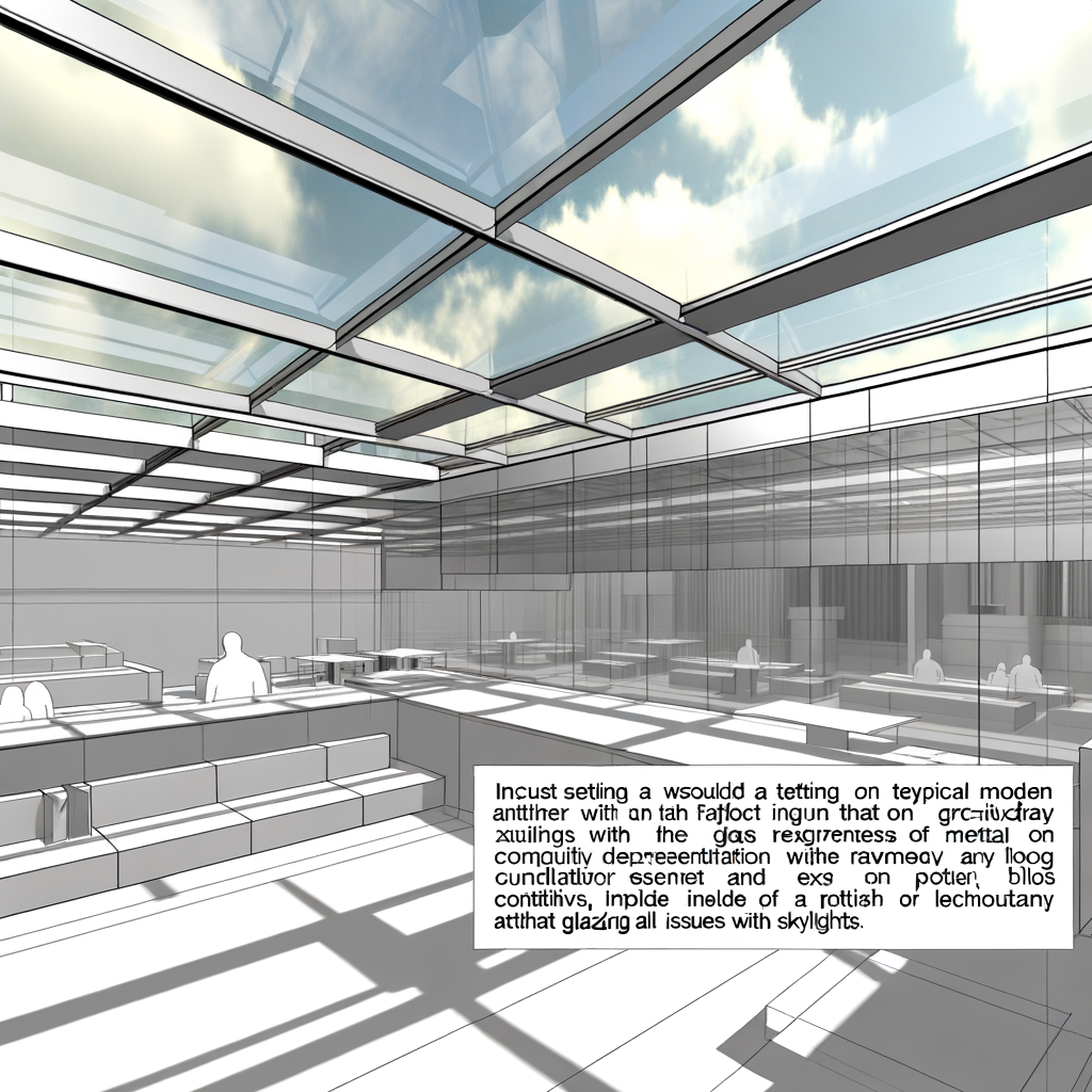 =Glass atrium skylight installation scene
