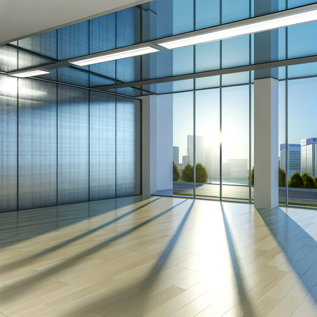 =Window film with chair and plant in natural lighting.