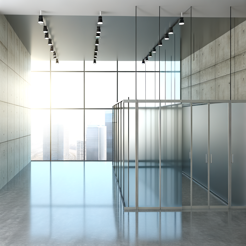 =Glass partition wall installation for offices in the 89081 area.