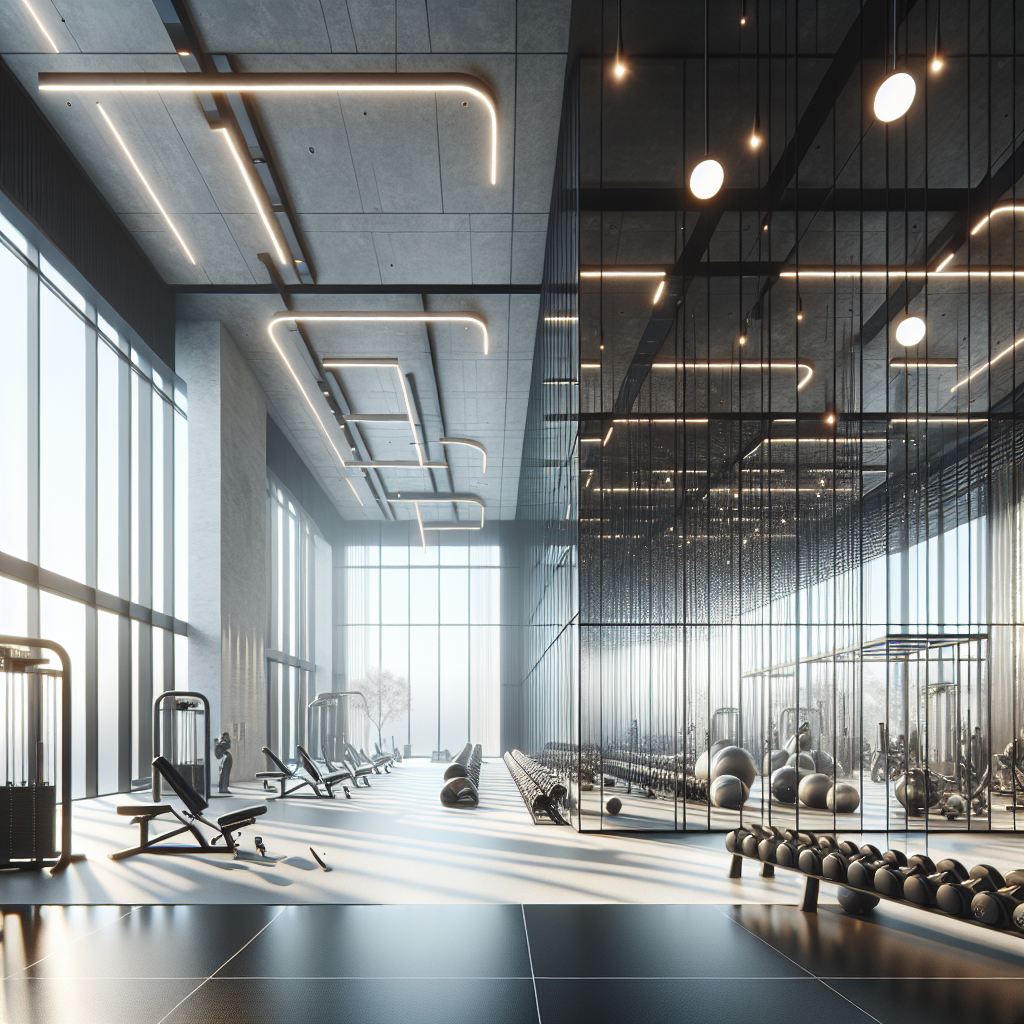 =Gym mirror wall installation with skilled craftsmen for precise, durable, and reflective gym space.
