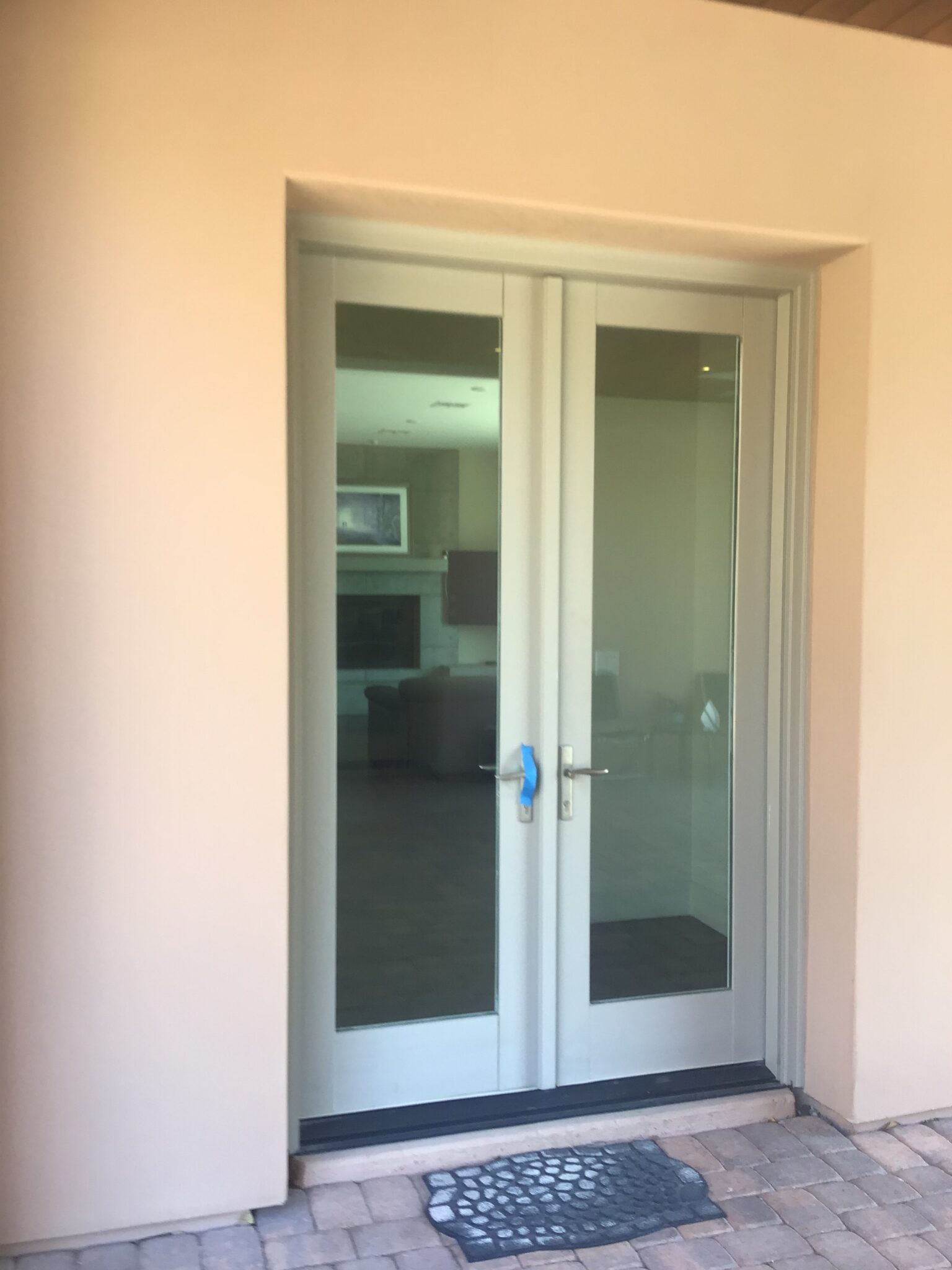 Glass Project Gallery Las Vegas 8 A pair of glass entry doors in a commercial interior