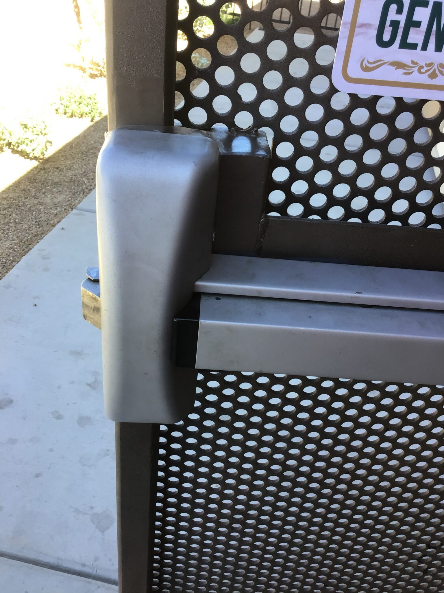 Window Screen Repair & Replacement in Las Vegas 5 A perforated metal security screen door with panic hardware