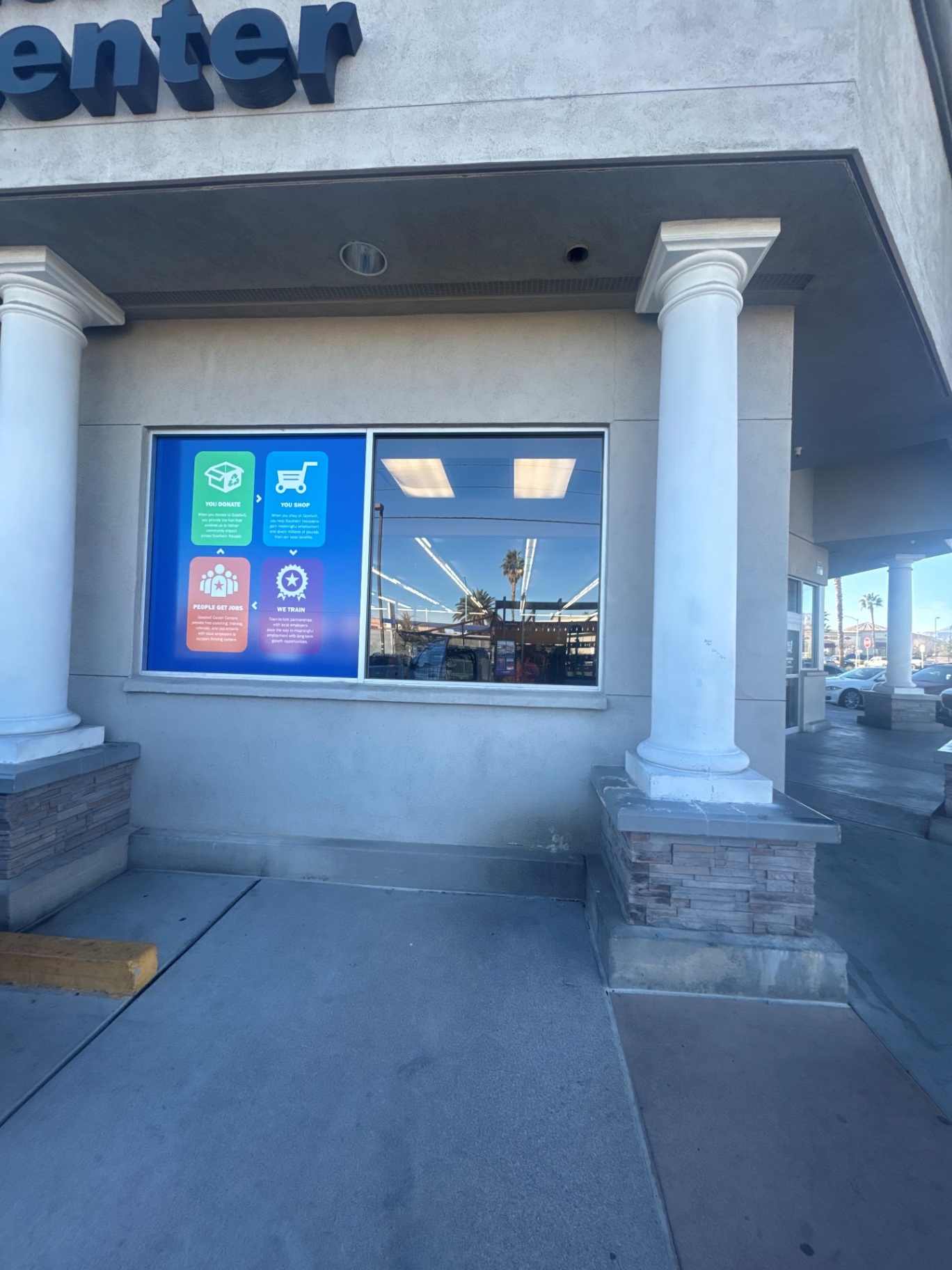 Retail storefront secured