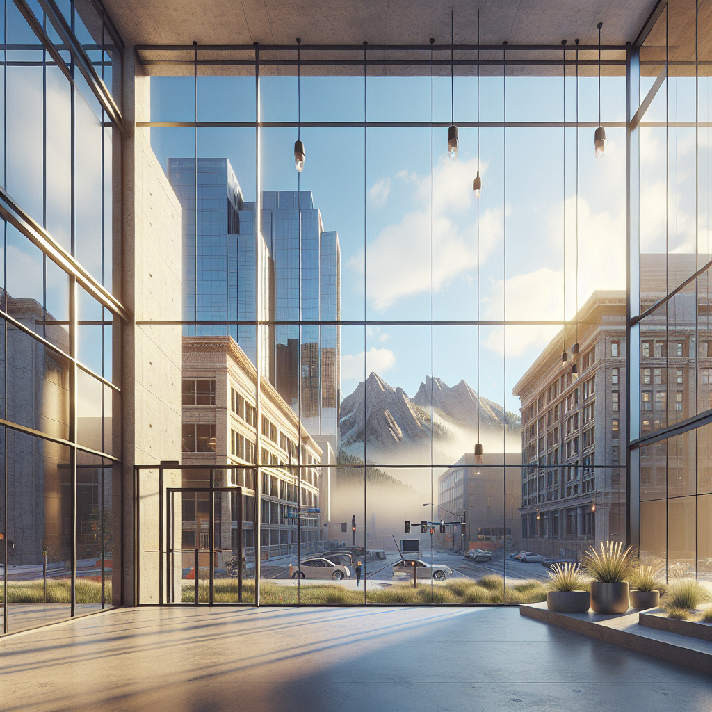 Commercial window glass installation in Boulder City NV